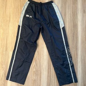 BLK Warm Up Pants Blue Navy nylon size medium